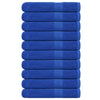 VIDAXL -Handtücher 10 Stcs 100x200 cm 360 g m² 100% Baumwollblau