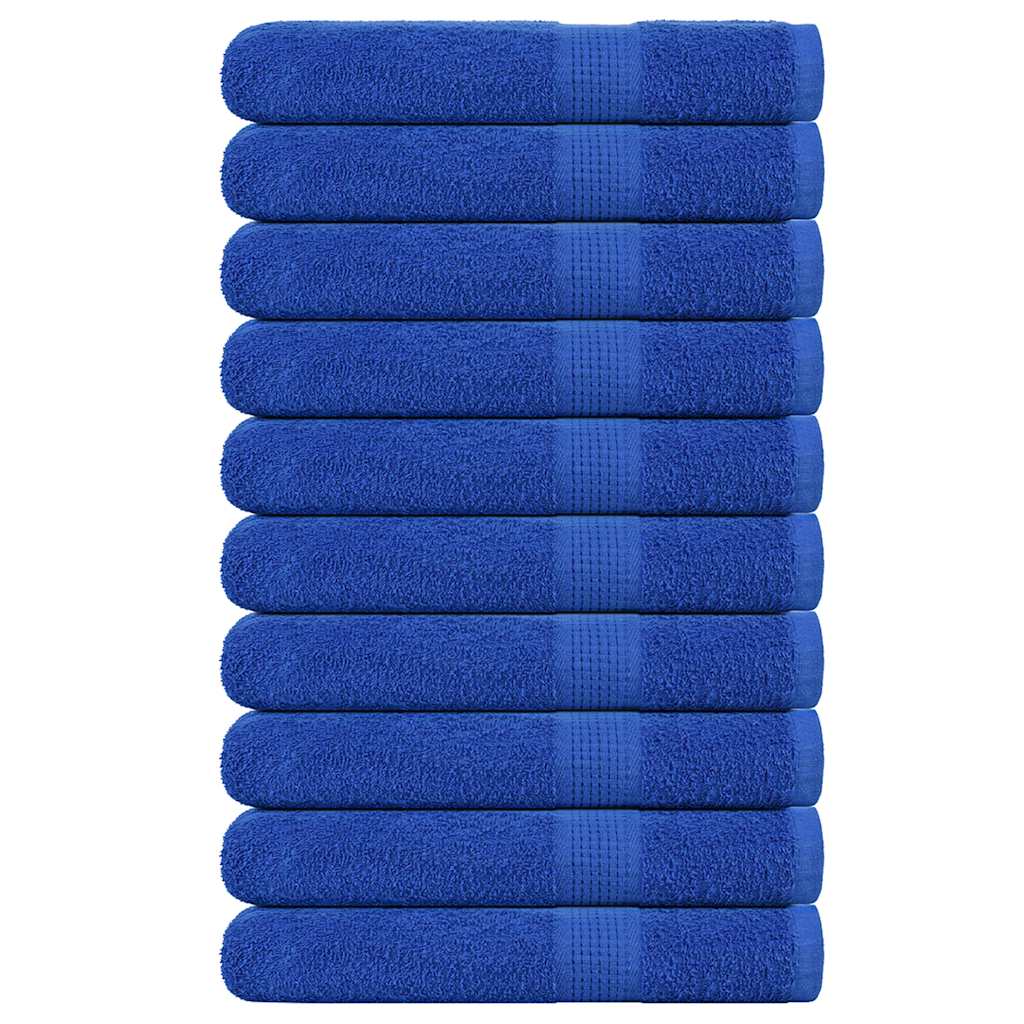 VIDAXL -Handtücher 10 Stcs 100x200 cm 360 g m² 100% Baumwollblau
