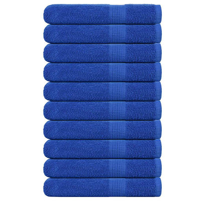 VIDAXL -Handtücher 10 Stcs 100x200 cm 360 g m² 100% Baumwollblau
