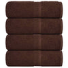Vidaxl -Seifenwischtücher 4 ST 30 x 30 cm 360 g m² 100% Baumwollbraun