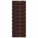 Vidaxl -Seifenwischtücher 10 ST 30 x 30 cm 360 g m² 100% Baumwollbraun
