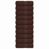 Vidaxl -Seifenwischtücher 10 ST 30 x 30 cm 360 g m² 100% Baumwollbraun