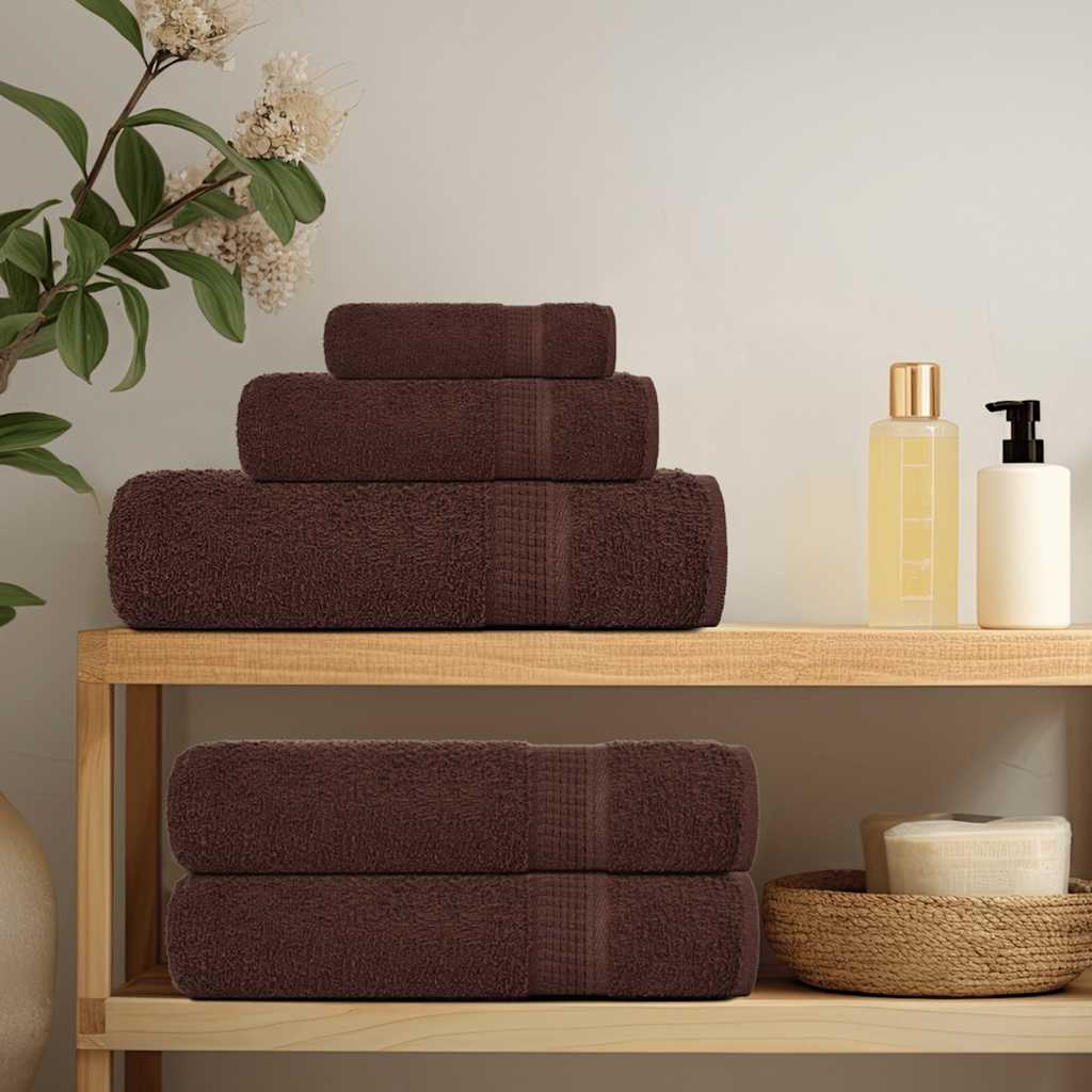Vidaxl -Seifenwischtücher 10 ST 30 x 30 cm 360 g m² 100% Baumwollbraun