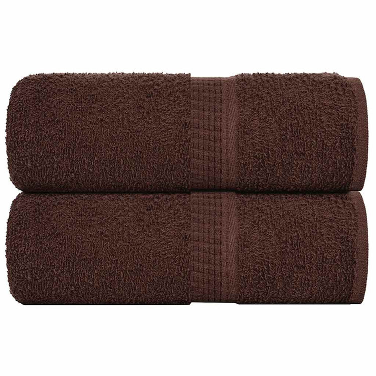 Vidaxl Gäste Wisch 2 ST 30x50 cm 360 g m² 100% Baumwollbraun