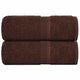 Vidaxl Gäste Wisch 2 ST 30x50 cm 360 g m² 100% Baumwollbraun