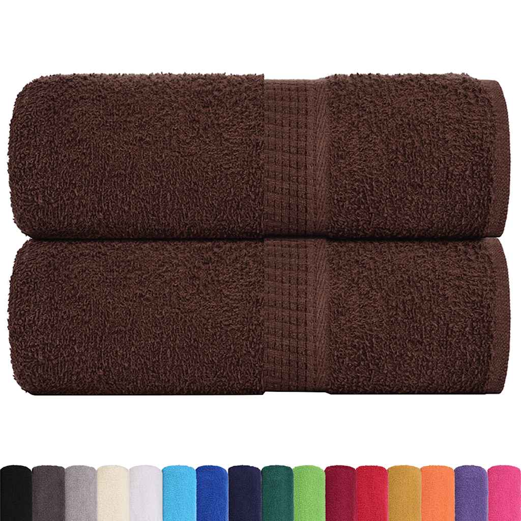 Vidaxl Gäste Wisch 2 ST 30x50 cm 360 g m² 100% Baumwollbraun