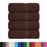 VIDAXL GAST WIPES 4 PCS 30 x 50 cm 360 g m² 100% Baumwollbraun - afbeelding 3