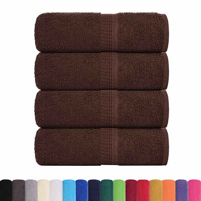 VIDAXL GAST WIPES 4 PCS 30 x 50 cm 360 g m² 100% Baumwollbraun