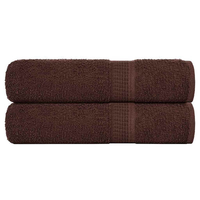 VIDAXL -Handtücher 2 ST 50x100 cm 360 g m² 100% Baumwollbraun