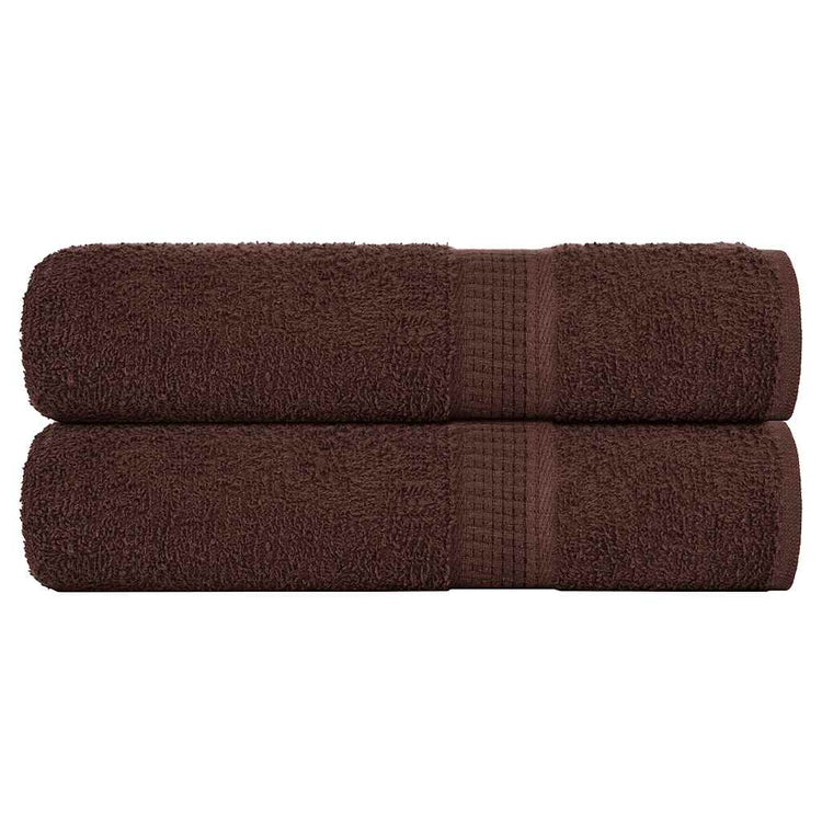VIDAXL -Handtücher 2 ST 50x100 cm 360 g m² 100% Baumwollbraun
