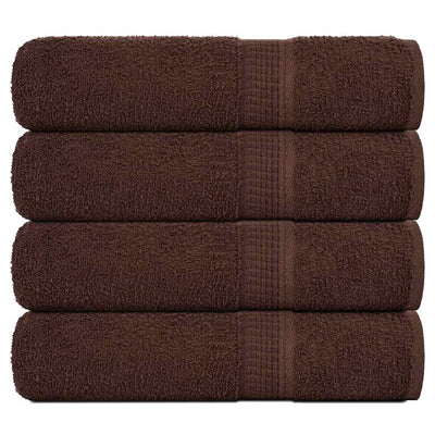 VIDAXL -Handtücher 4 ST 50x100 cm 360 g m² 100% Baumwollbraun