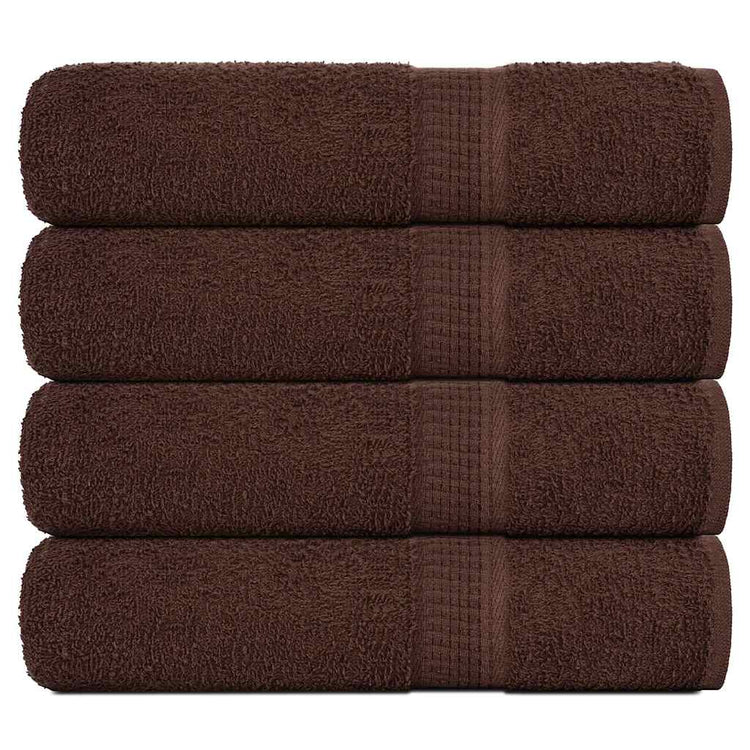 VIDAXL -Handtücher 4 ST 50x100 cm 360 g m² 100% Baumwollbraun