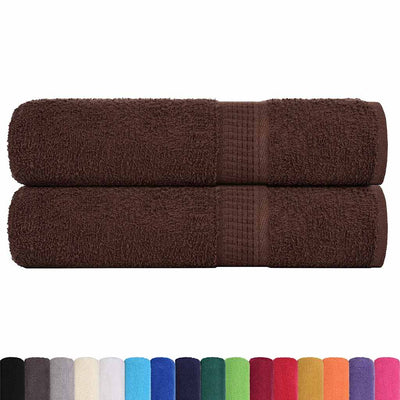 Vidaxl Duschtücher 2 ST 70x140 cm 360 g m² 100% Baumwollbraun