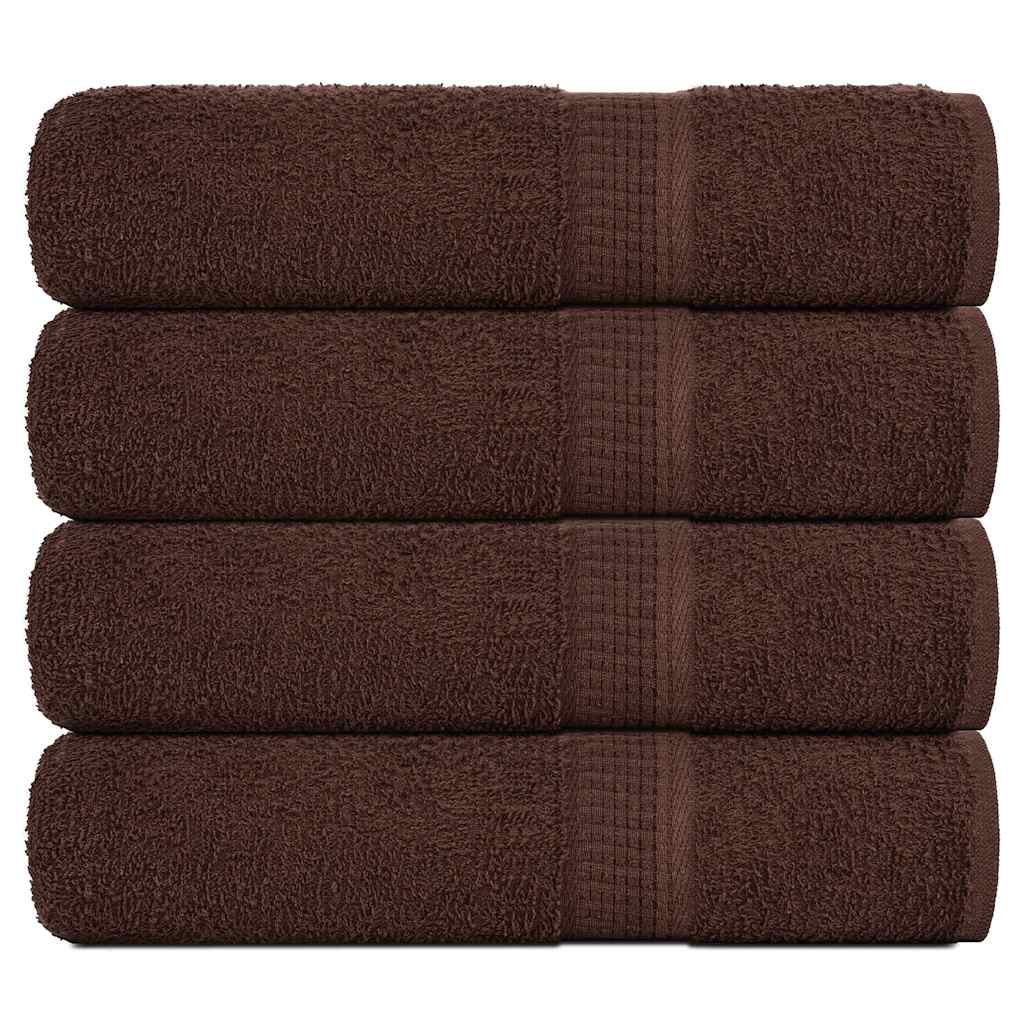 VIDAXL Duschtücher 4 ST 70x140 cm 360 g m² 100% Baumwollbraun
