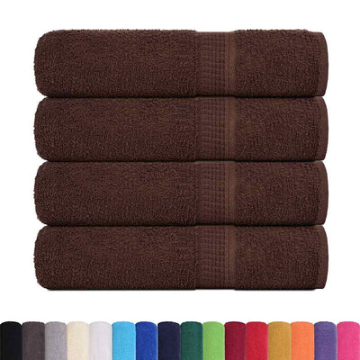 VIDAXL Duschtücher 4 ST 70x140 cm 360 g m² 100% Baumwollbraun