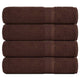 Vidaxl Badetücher 4 PC 100x150 cm 360 g m² 100% Baumwollbraun