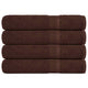 VIDAXL -Handtücher 4 PCs 100x200 cm 360 g m² 100% Baumwollbraun