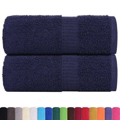 Vidaxl Seifenwisch 2 ST 30x30 cm 360 g m² 100% Baumwollmarineblau