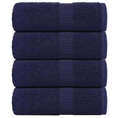 Vidaxl Seifenwisch 4 ST 30x30 cm 360 g m² 100% Baumwollmarineblau
