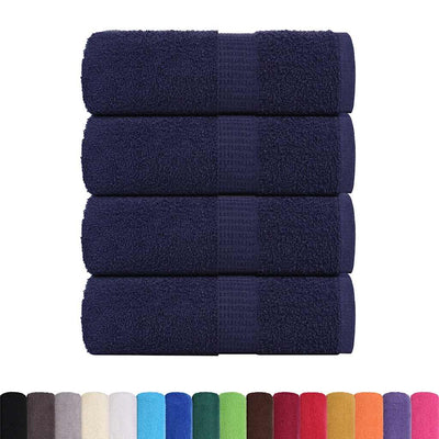 Vidaxl Seifenwisch 4 ST 30x30 cm 360 g m² 100% Baumwollmarineblau