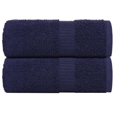 VIDAXL GAST WIPES 2 PCS 30 x 50 cm 360 g m² 100% Baumwollmarineblau