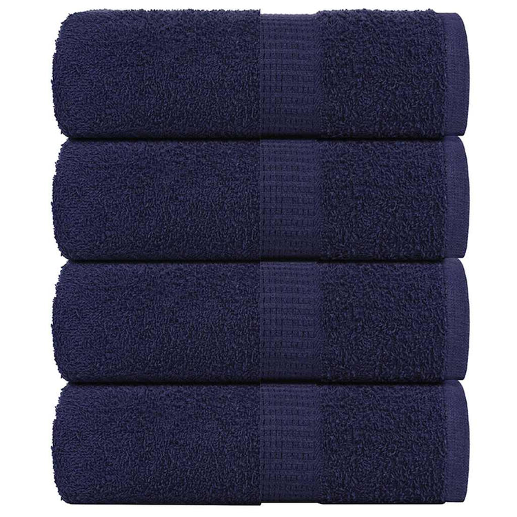 VIDAXL GAST WIPES 4 PCS 30 x 50 cm 360 g m² 100% Baumwollmarineblau
