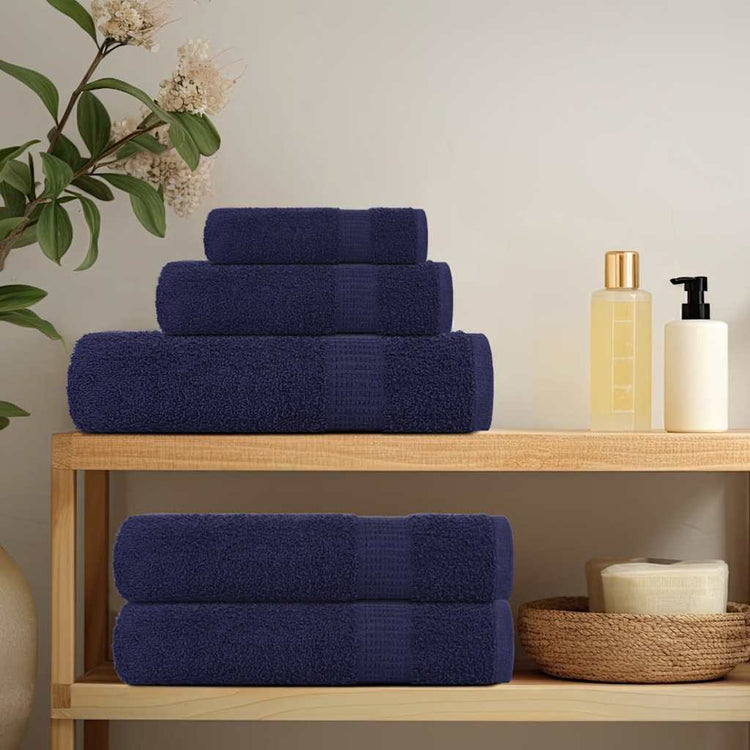 VIDAXL GAST WIPES 4 PCS 30 x 50 cm 360 g m² 100% Baumwollmarineblau