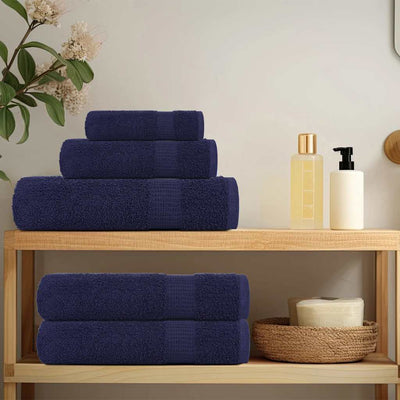 VIDAXL -Handtücher 10 ST 50x100 cm 360 g m² 100% Baumwollmarineblau