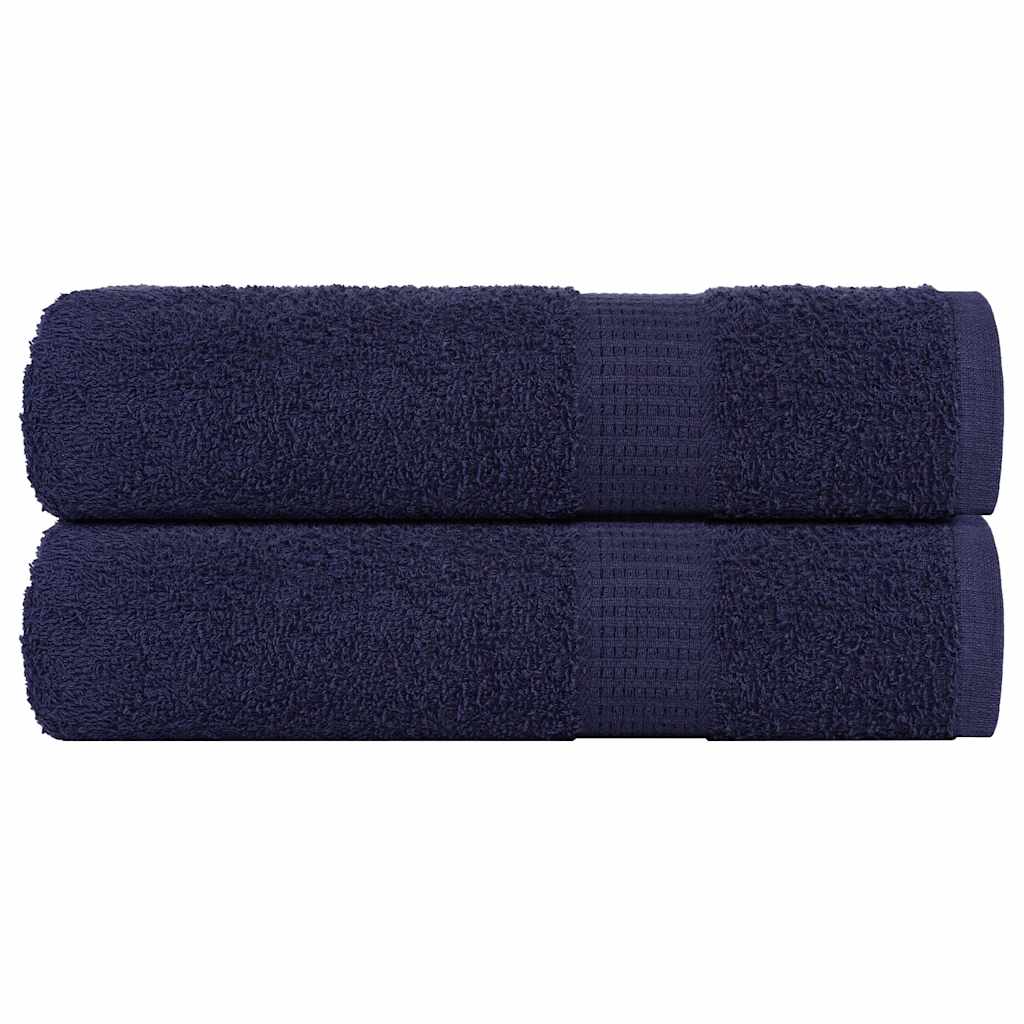 Vidaxl Duschtücher 2 ST 70x140 cm 360 g m² 100% Baumwollmarineblau
