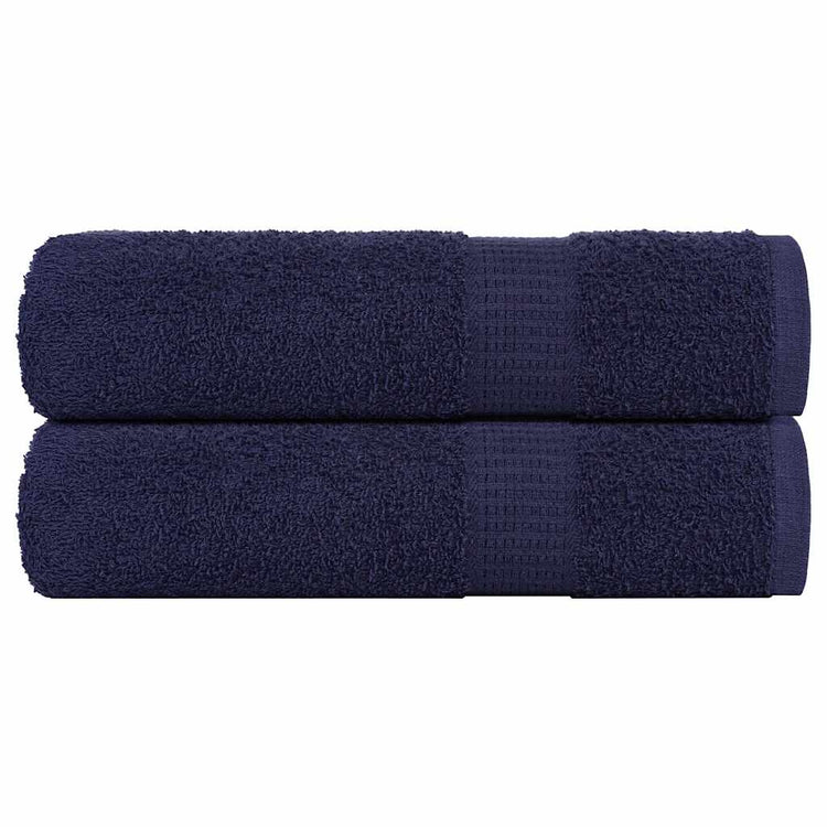 Vidaxl Duschtücher 2 ST 70x140 cm 360 g m² 100% Baumwollmarineblau