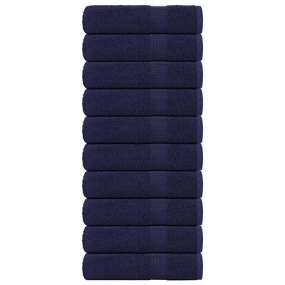 Vidaxl Duschtücher 10 ST 70x140 cm 360 g m² 100% Baumwollmarineblau
