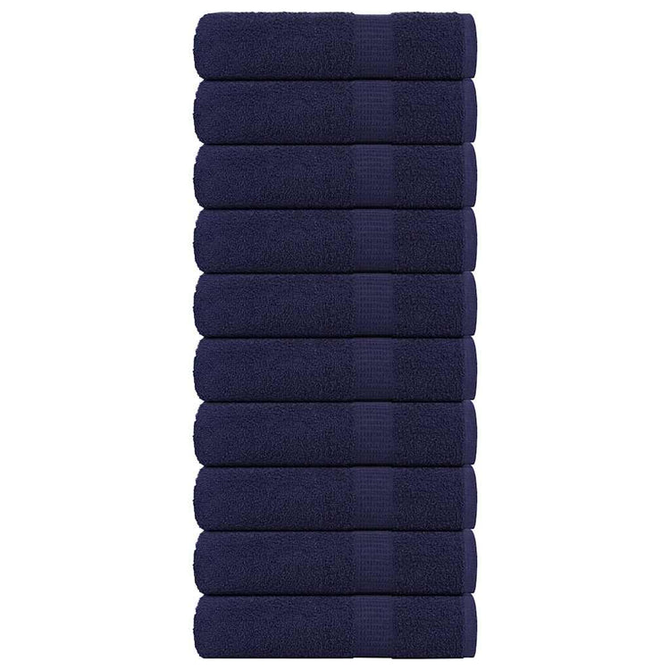 Vidaxl Duschtücher 10 ST 70x140 cm 360 g m² 100% Baumwollmarineblau