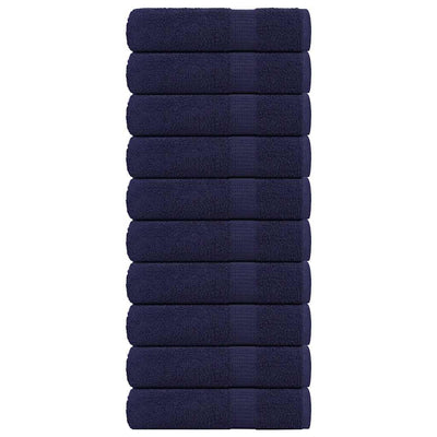 Vidaxl Badetücher 10 PC 100x150 cm 360 g m² 100% Baumwollmarineblau