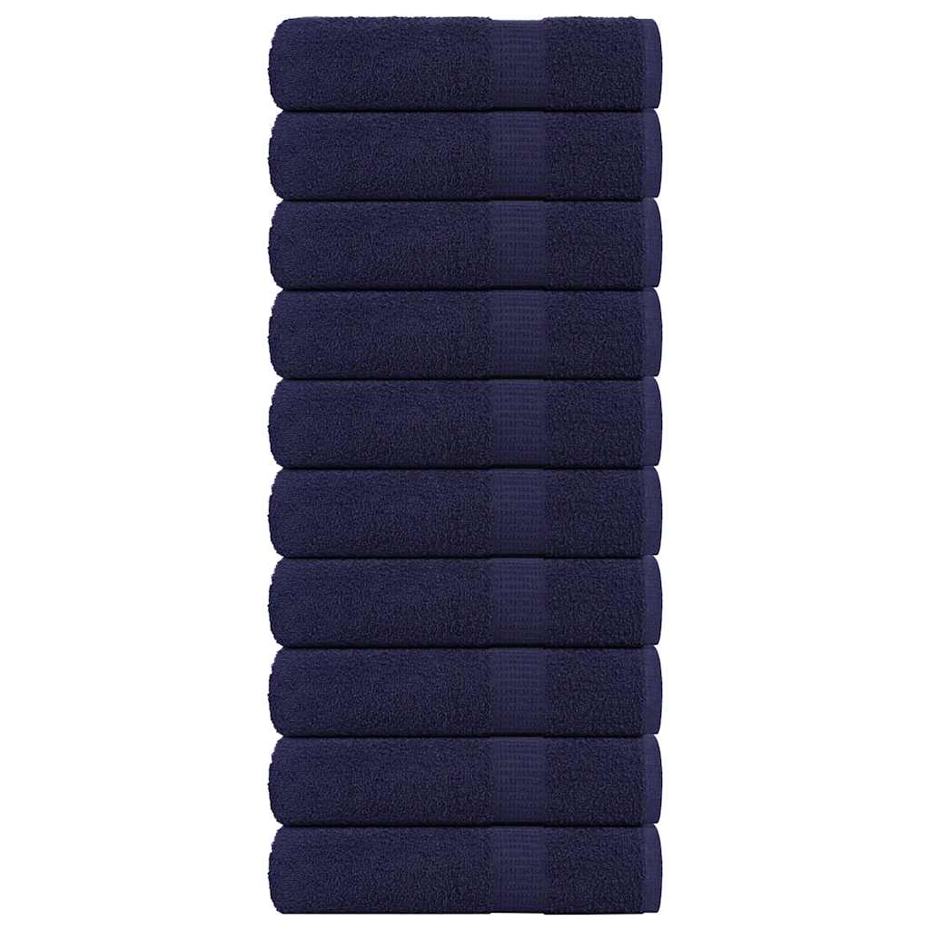 Vidaxl Badetücher 10 PC 100x150 cm 360 g m² 100% Baumwollmarineblau