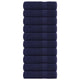 Vidaxl Badetücher 10 PC 100x150 cm 360 g m² 100% Baumwollmarineblau
