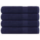 VIDAXL -Handtücher 4 PCs 100x200 cm 360 g m² 100% Baumwollmarineblau