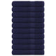 VIDAXL -Handtücher 10 PC 100x200 cm 360 g m² 100% Baumwollmarineblau