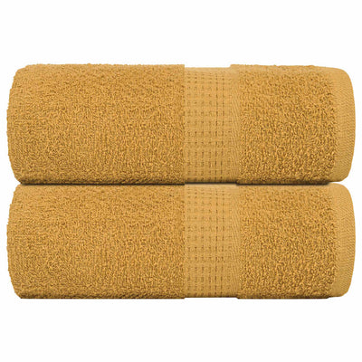 Vidaxl Seifenwisch 2 ST 30 x 30 cm 360 g m² 100% Baumwollgoldfarbe