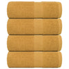 Vidaxl -Seifenwischtücher 4 ST 30 x 30 cm 360 g m² 100% Baumwollgoldfarbe