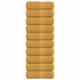 Vidaxl -Seifenwischtücher 10 ST 30 x 30 cm 360 g m² 100% Baumwollgold gefärbt
