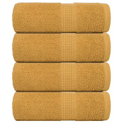 VIDAXL GAST WIPES 4 PCS 30 x 50 cm 360 g m² 100% Baumwollgoldfarbe