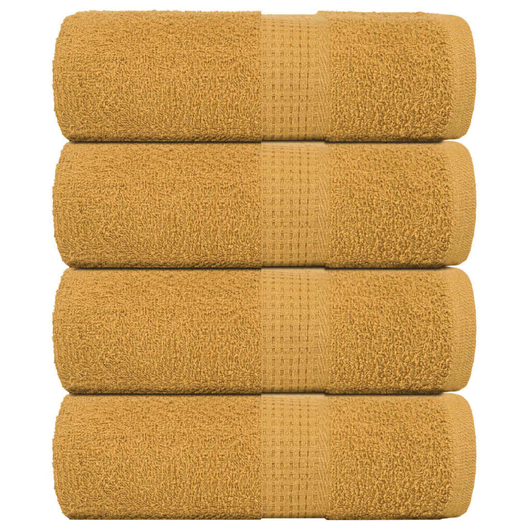 VIDAXL GAST WIPES 4 PCS 30 x 50 cm 360 g m² 100% Baumwollgoldfarbe