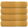 VIDAXL -Handtücher 4 ST 50x100 cm 360 g m² 100% Baumwollgold gefärbt