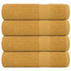 VIDAXL -Handtücher 4 ST 50x100 cm 360 g m² 100% Baumwollgold gefärbt