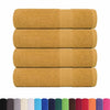 VIDAXL -Handtücher 4 ST 50x100 cm 360 g m² 100% Baumwollgold gefärbt