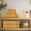 VIDAXL -Handtücher 4 ST 50x100 cm 360 g m² 100% Baumwollgold gefärbt
