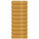VIDAXL -Handtücher 10 ST 50x100 cm 360 g m² 100% Baumwollgold gefärbt