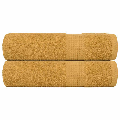 Vidaxl Duschtücher 2 ST 70x140 cm 360 g m² 100% Baumwollgoldfarbe