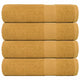VIDAXL Duschtücher 4 ST 70x140 cm 360 g m² 100% Baumwollgoldfarbe