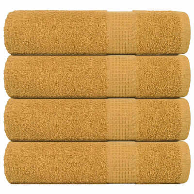 Vidaxl Badetücher 4 Stcs 100x150 cm 360 g m² 100% Baumwollgoldfarbe
